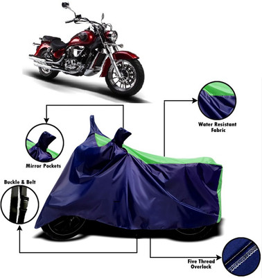 Mdstar Waterproof Two Wheeler Cover for Hyosung(ST7, Green, Blue)