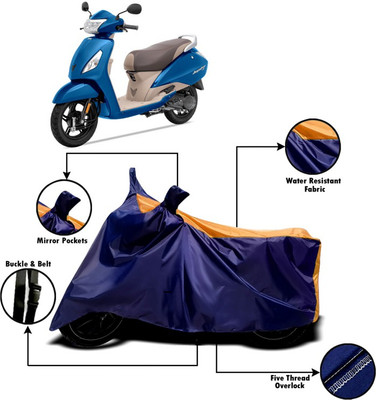 V VINTON Two Wheeler Cover for TVS(Jupiter, Orange, Blue)