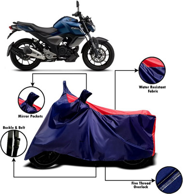 V VINTON Two Wheeler Cover for Yamaha(FZ S V3.0 FI, Red, Blue)