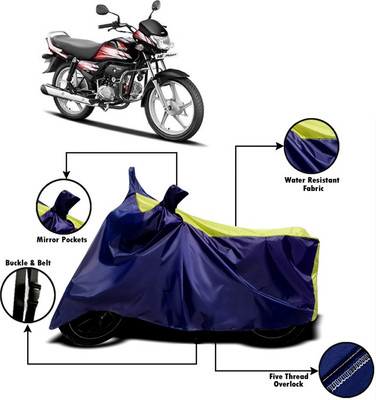 V VINTON Two Wheeler Cover for Hero(CD deluxe, Yellow, Blue)