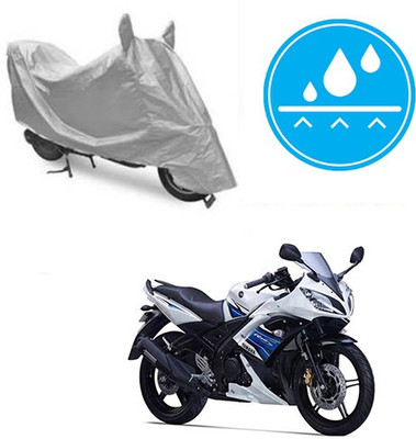 Atulit enterprises Two Wheeler Cover for Yamaha(YZF R15 S, Silver)