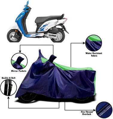 V VINTON Two Wheeler Cover for Honda(Activa i, Green, Blue)