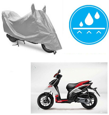 Atulit enterprises Two Wheeler Cover for Aprilia(SR 125, Silver)