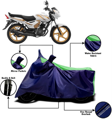 PVSTAR Two Wheeler Cover for TVS(Star Sport, Green, Blue)
