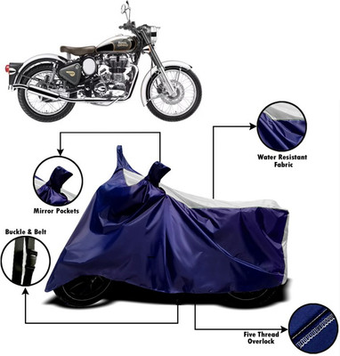 V VINTON Two Wheeler Cover for Royal Enfield(Classic Chrome, Multicolor)