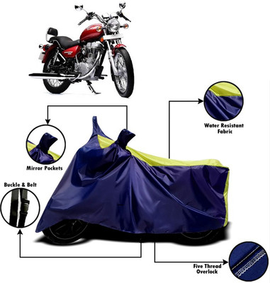 V VINTON Two Wheeler Cover for Royal Enfield(Twin spark, Yellow, Blue)