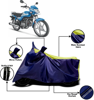 V VINTON Two Wheeler Cover for Hero(HF, Yellow, Blue)