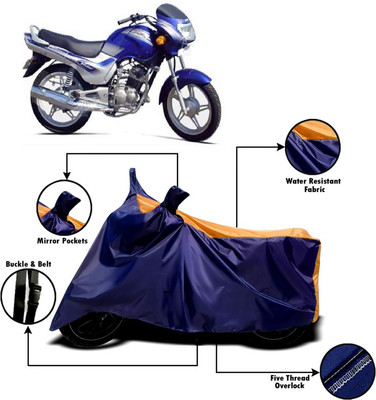 V VINTON Two Wheeler Cover for TVS(Victor GLX, Orange, Blue)