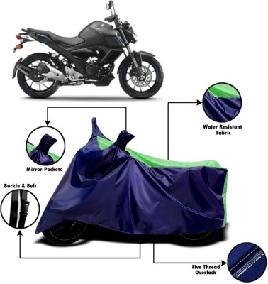 V VINTON Two Wheeler Cover for Yamaha(FZ-S FI, Green, Blue)