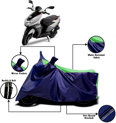 V VINTON Two Wheeler Cover for TVS(Ntorq 125, Green, Blue)