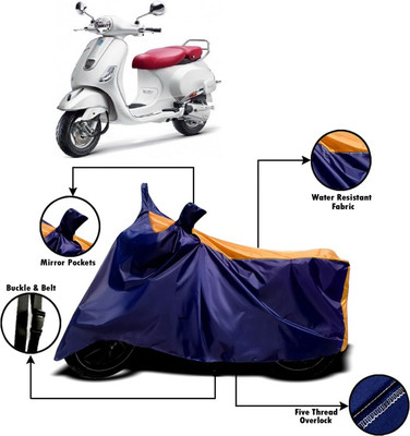 V VINTON Two Wheeler Cover for Piaggio(Vespa VXL, Orange, Blue)