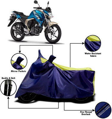 V VINTON Two Wheeler Cover for Yamaha(FZ, Yellow, Blue)