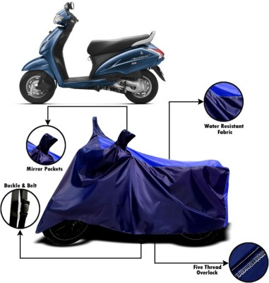 V VINTON Two Wheeler Cover for Honda(Activa 6G, Blue)