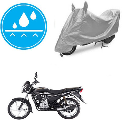RPSENTTERPR Waterproof Two Wheeler Cover for Bajaj(Platina 100 DTS-i, Silver)
