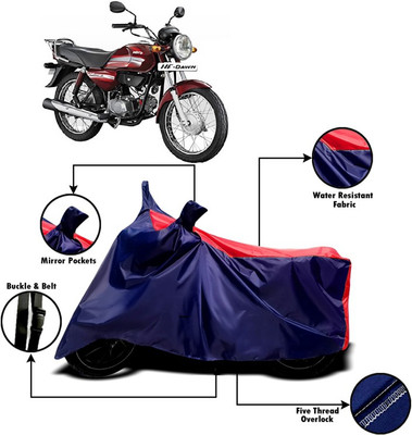 V VINTON Two Wheeler Cover for Hero(HF Dawn, Red, Blue)
