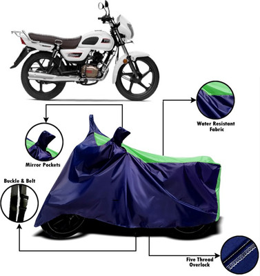 V VINTON Two Wheeler Cover for TVS(Radeon, Green, Blue)