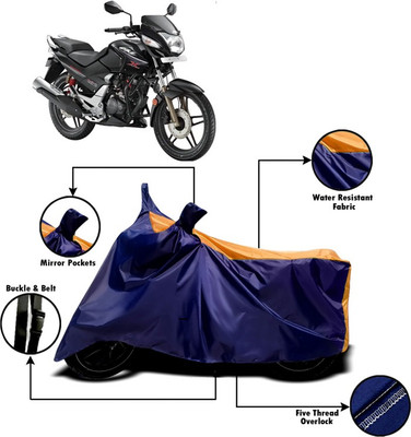 V VINTON Two Wheeler Cover for Honda(CBZ, Orange, Blue)