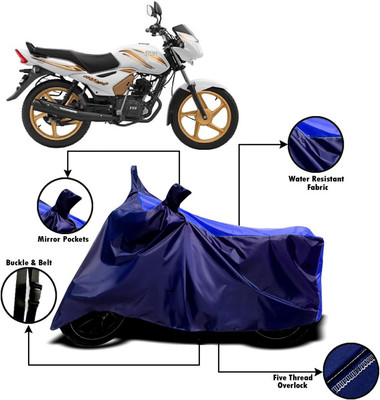 PVSTAR Two Wheeler Cover for TVS(Star Sport, Blue)