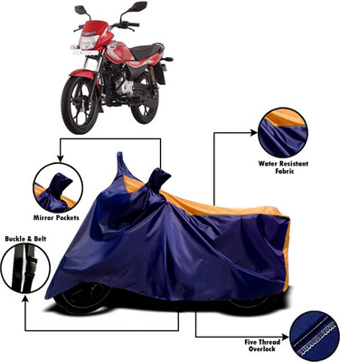 PVSTAR Two Wheeler Cover for Bajaj(Platina, Orange, Blue)