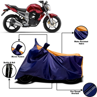 V VINTON Two Wheeler Cover for Yamaha(FZ16, Orange, Blue)