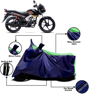 V VINTON Two Wheeler Cover for Mahindra(Centuro, Green, Blue)