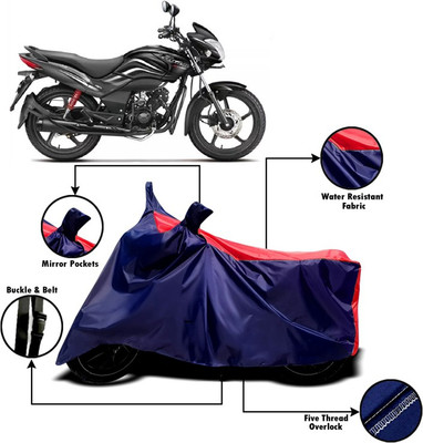PVSTAR Two Wheeler Cover for Hero(Passion Pro, Red, Blue)