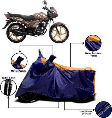 V VINTON Two Wheeler Cover for TVS(Star City, Orange, Blue)