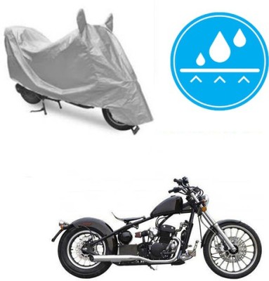 Atulit enterprises Two Wheeler Cover for Harley Davidson(Bobber 350, Silver)