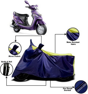 V VINTON Two Wheeler Cover for Mahindra(Rodeo RZ, Yellow, Blue)