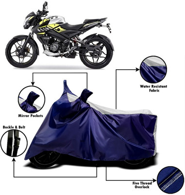 V VINTON Two Wheeler Cover for Bajaj(Pulsar 160 NS DTS-i, White)