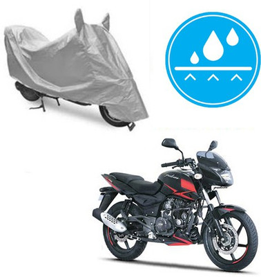 RPSENTTERPR Waterproof Two Wheeler Cover for Bajaj(Pulsar 180 DTS-i, Silver)