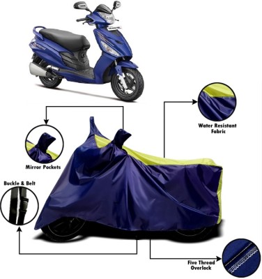 V VINTON Two Wheeler Cover for Hero(Maestro Edge, Yellow, Blue)