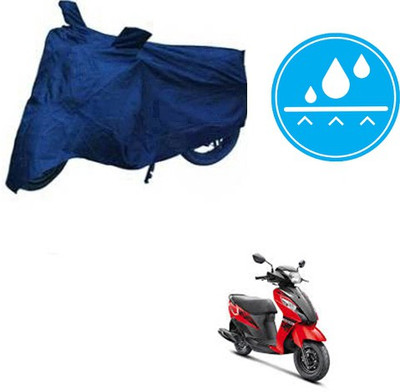 RPSENTTERPR Waterproof Two Wheeler Cover for Suzuki(Let's, Blue)