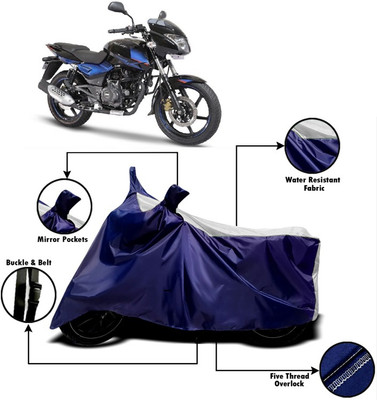 V VINTON Two Wheeler Cover for Bajaj(Pulsar 180 DTS-i, White)