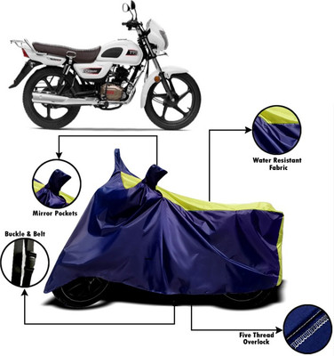V VINTON Two Wheeler Cover for TVS(Radeon, Yellow, Blue)