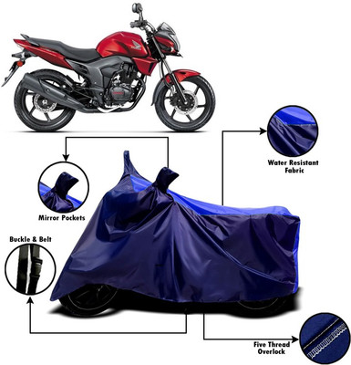V VINTON Two Wheeler Cover for Honda(CB Trigger, Blue)