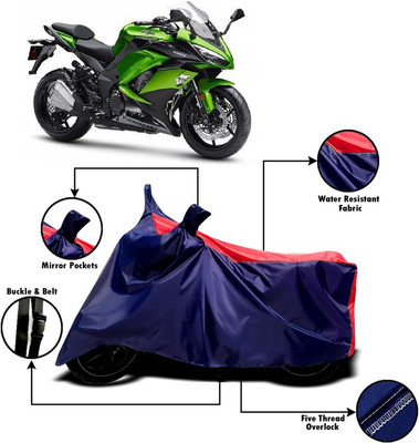 Amozkart Two Wheeler Cover for Kawasaki(Ninja 1000, Red, Blue)