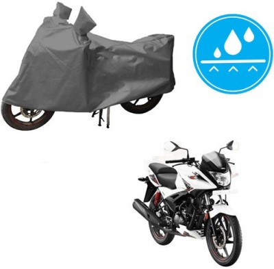 HYBRIDS COLLECTION Waterproof Two Wheeler Cover for Hero(Ignitor, Grey)