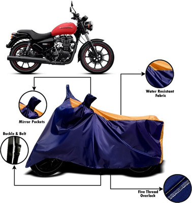 V VINTON Two Wheeler Cover for Royal Enfield(Thunderbird 350, Orange, Blue)