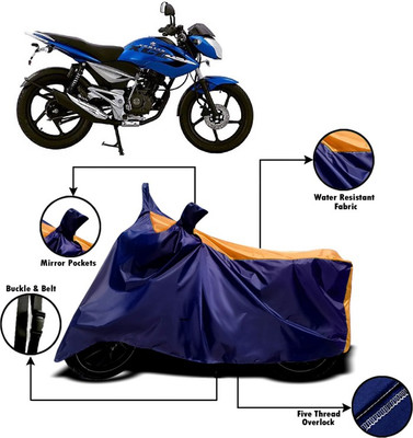 V VINTON Two Wheeler Cover for Bajaj(XCD 125cc, Orange, Blue)
