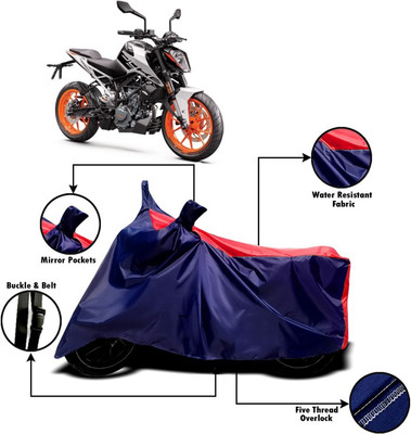 Mdstar Waterproof Two Wheeler Cover for KTM(Duke 200, Red, Blue)