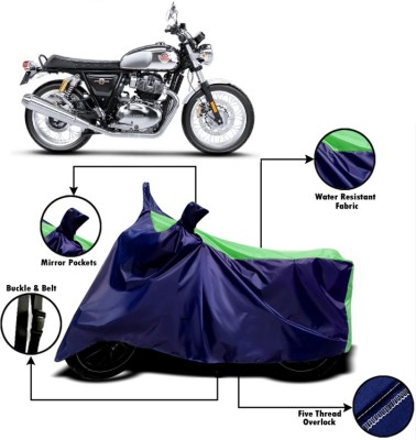 PVSTAR Two Wheeler Cover for Royal Enfield(Interceptor 650, Green, Blue)