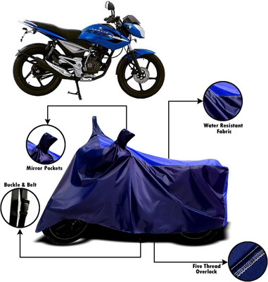AUCTIMO Two Wheeler Cover for Bajaj(XCD 125cc, Multicolor)