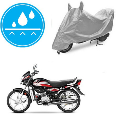 RPSENTTERPR Waterproof Two Wheeler Cover for Hero(CD deluxe, Silver)