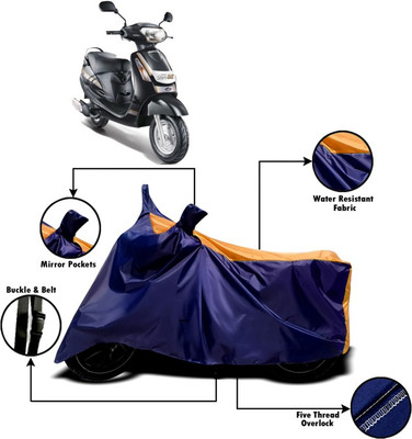 V VINTON Two Wheeler Cover for Mahindra(Duro DZ, Orange, Blue)