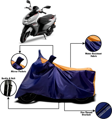 V VINTON Two Wheeler Cover for TVS(NTORQ, Orange, Blue)