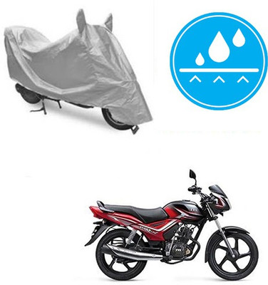 Atulit enterprises Two Wheeler Cover for TVS(Star City, Silver)
