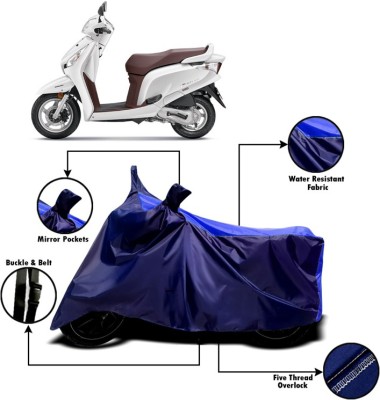 AUCTIMO Two Wheeler Cover for Honda(Aviator, Blue)