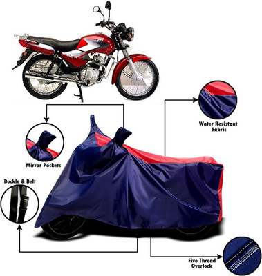 V VINTON Two Wheeler Cover for TVS(Star, Red, Blue)