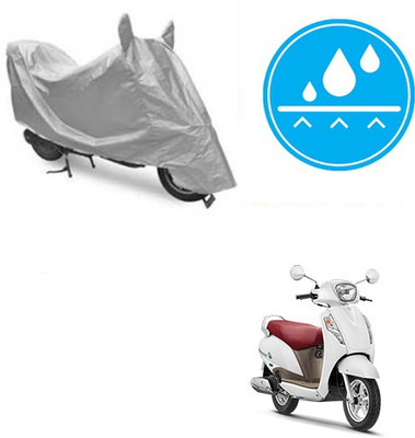Atulit enterprises Two Wheeler Cover for Suzuki(Access, Silver)
